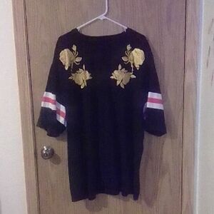 Sean John Black Cotton Top